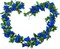 2 PCS 15FT Artificial Flower Garland - Royal Blue Silk Rose Vine